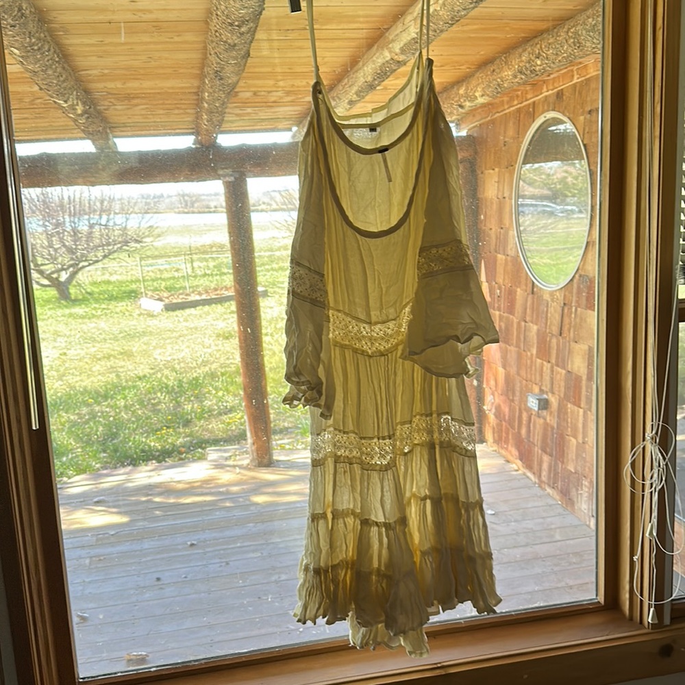 Free people lace mini dress